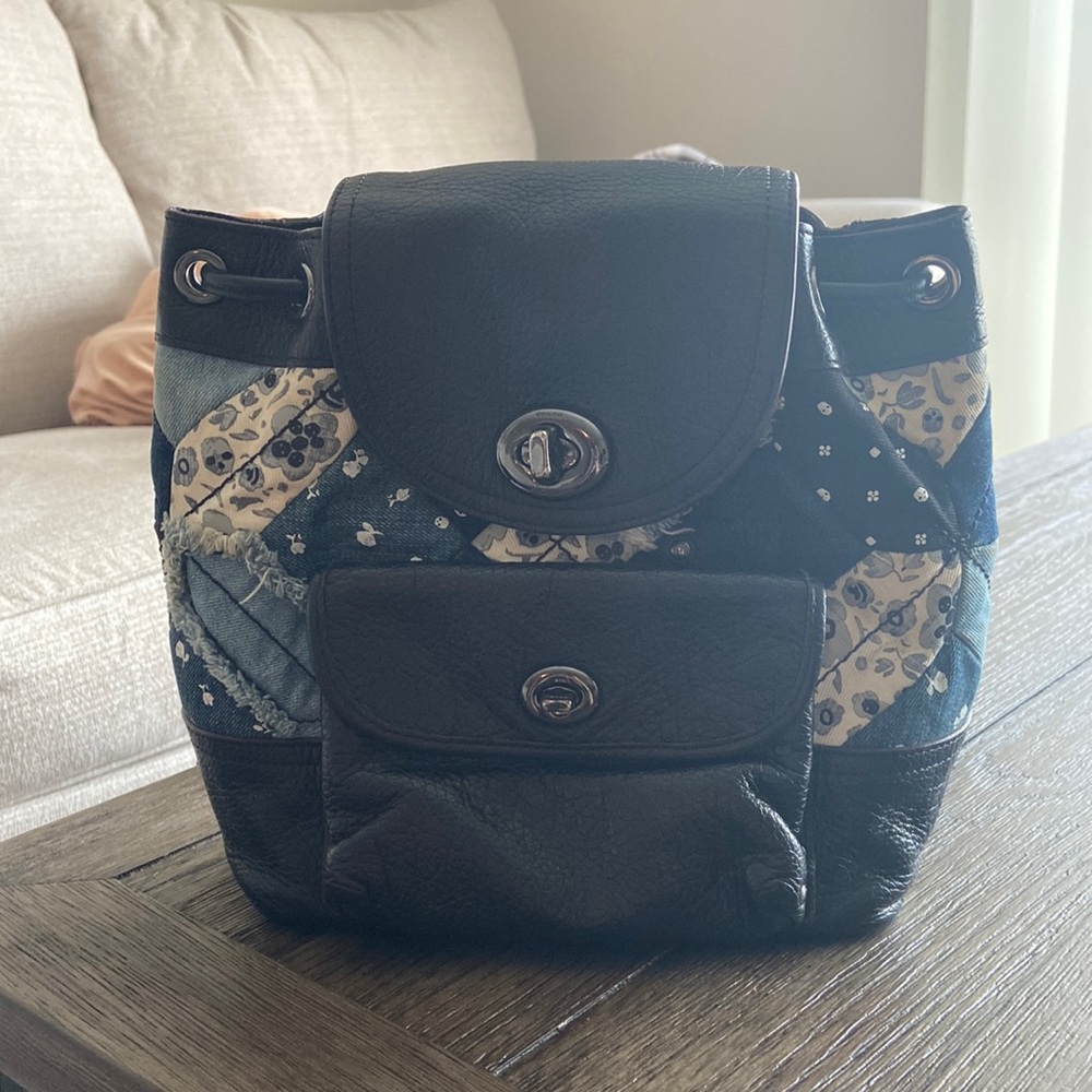 Small Coach Jean Backpack